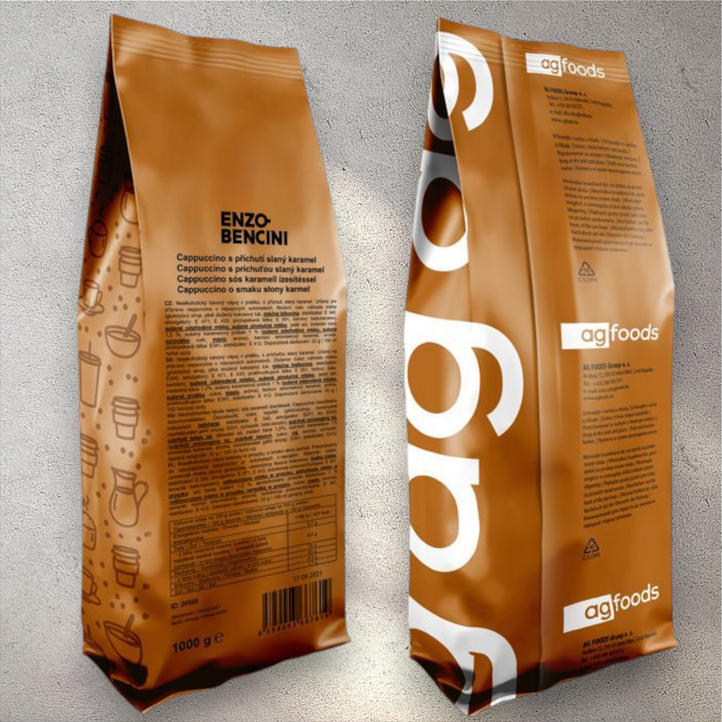 Enzo BencinyCappuccino Salty Toffee (slaný karamel) 1000g